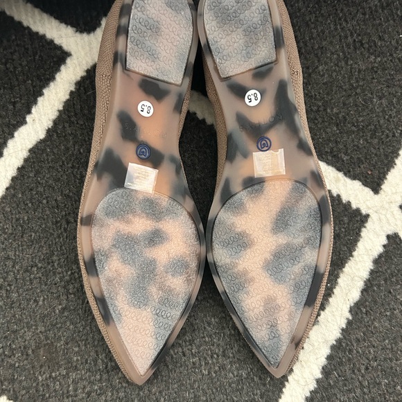 Rothy's Brown Flats with Blue Trim - Picture 6 of 10